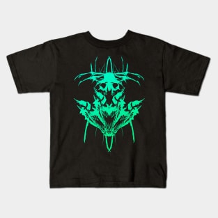 Hell Face - Green Kids T-Shirt